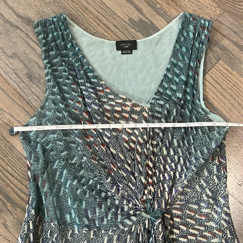 Sleeveless Print Boho-look top by Deletta, size Medium. - Picture 4 of 6